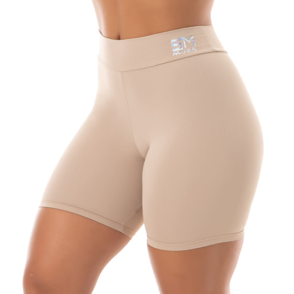 KIT 2 Short Segunda Pele Cos Alto Duplo Bermuda Anagua Modelador Lingerie