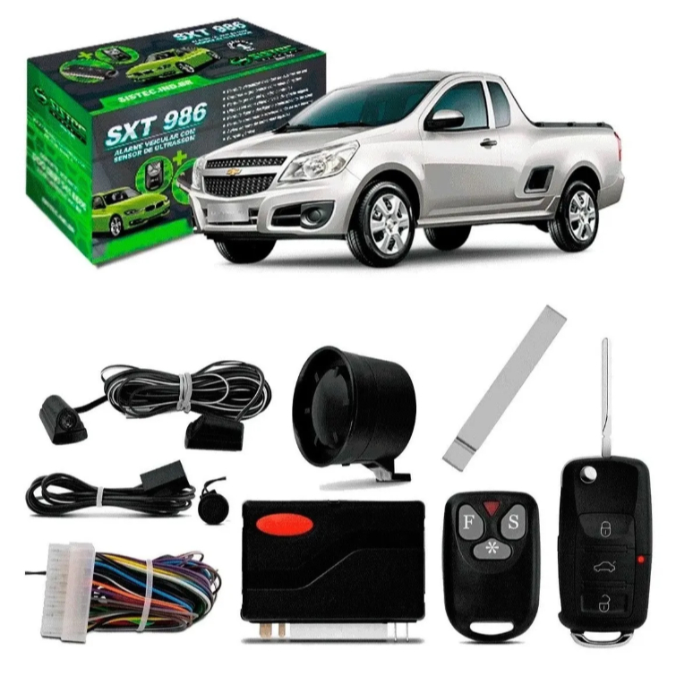 Alarme Automotivo + Chave Canivete Corsa Montana 2003 A 2012