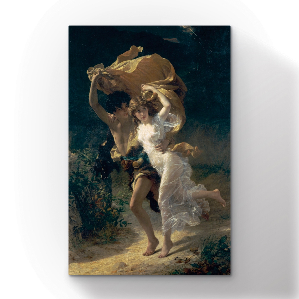 Quadro Canvas The Storm por Pierre Auguste Cot 90x60cm