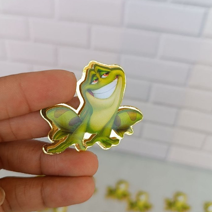 Apliques 3D A Princesa e o Sapo Tiana – Personalizados para Lembrancinhas – Fazemos Todos os Temas