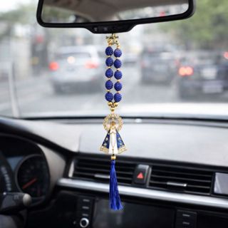 Dezena Para Retrovisor Terço Nossa Senhora Aparecida Azul 20cm em Oferta na Shopee