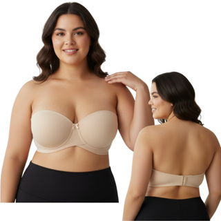 KIT 2 SUTIÃS BUSTIÊ TOMARA CAIA QUE B. CRUZADA REFORÇADO + ALÇA SILICONE em Oferta na Shopee