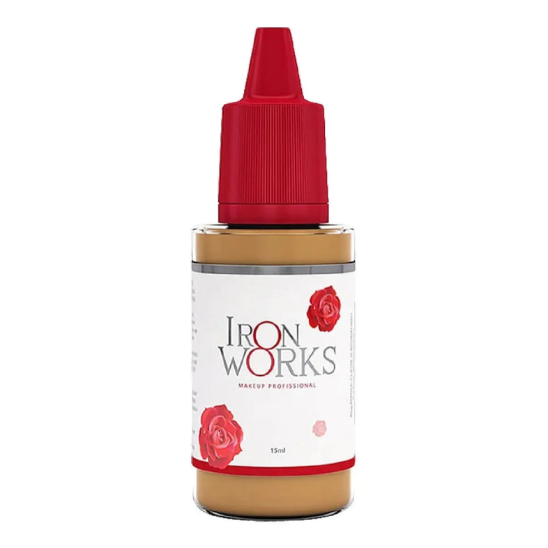 Pigmento Castanho Claro Iron Works 15ml Para Sobrancelha Pro Castanho Claro