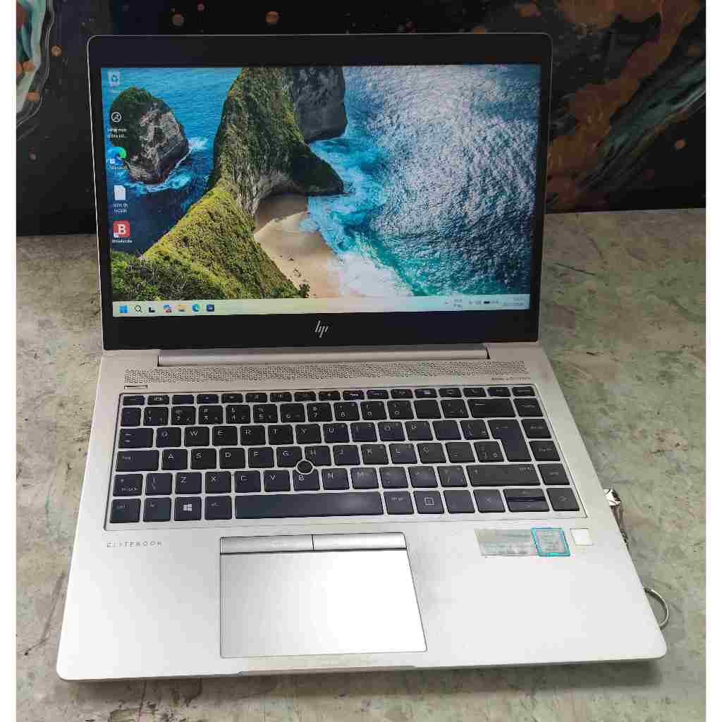 notebook elitebook hp 840 g5, i5 oitava, 8gb ddr4, 256gb nvme, teclado iluminado