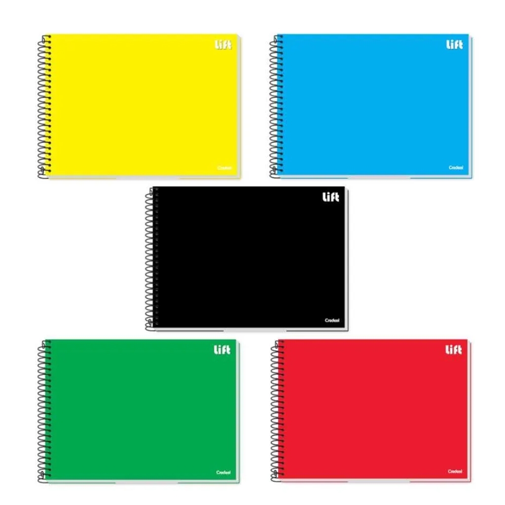 Caderno de Desenho e Cartografia Capa Dura 80 Folhas Lift Credeal 1 Unidade  - Escolha a Capa em Oferta na Shopee