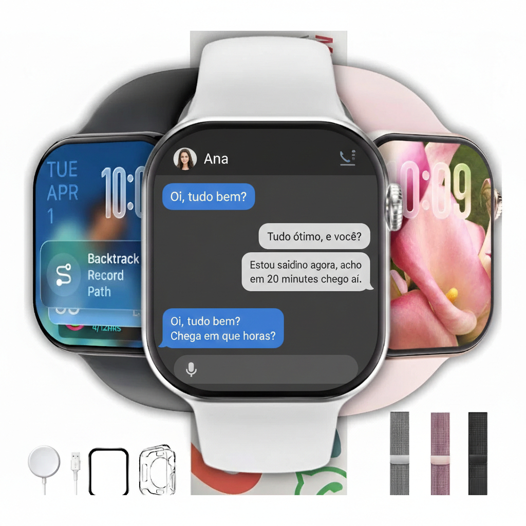 Relógio Smartwatch S11 Série ChatGPT Resp Whatspp AMOLED 2.2 1GB GPS Monitor Saúde Esportivo Premium em Oferta na Shopee