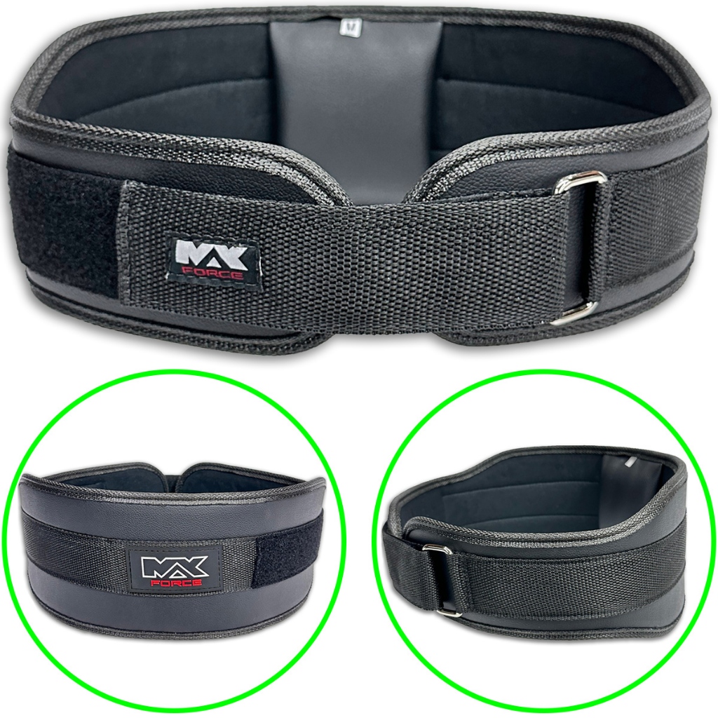 Cinturão Cinto de Academia Treino Academia Velcro Max Force