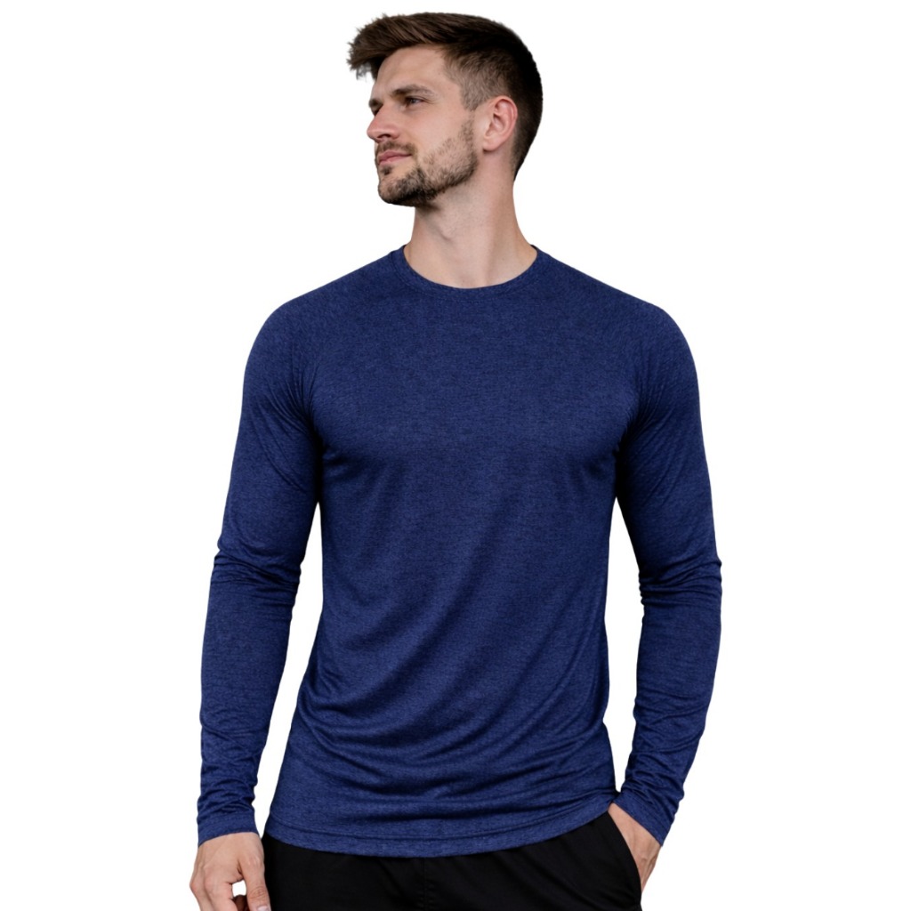 Camiseta Manga Longa Dry Fit Masculina