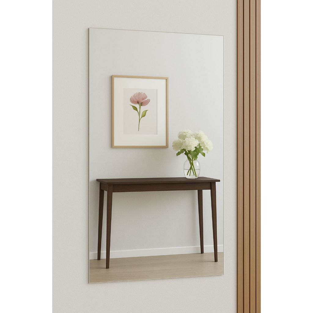 Espelho Grande 90x60 Lapidado Para Quarto/Sala/Banheiro Barbear Maquiagem Penteadeira Decorativo