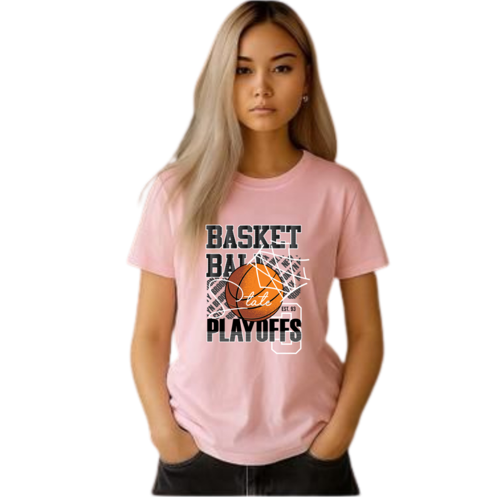 Camisa Unissex Basquete Playoffs NBA Style Streetwear Casual Estampa Esportiva Camiseta Urbana
