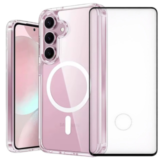 Capa MagSafe Capinha Magnética com Película 3D Samsung galaxy S24 S24 FE S24 Plus  S24 Ultra em Oferta na Shopee