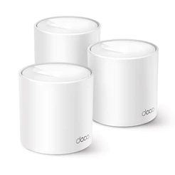 TP-Link Deco X10 (3 un.) Mesh Wi-Fi 6 AX1500, Dual band, cobre até 464 m², 120 dispositivos