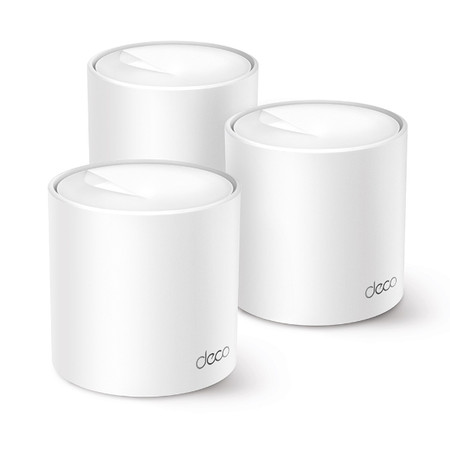 TP-Link Roteador Deco X10 (3unid.) Dual Band AX1500 Mesh Wi-Fi 6, Cobre até 520 m², 120 dispositivos