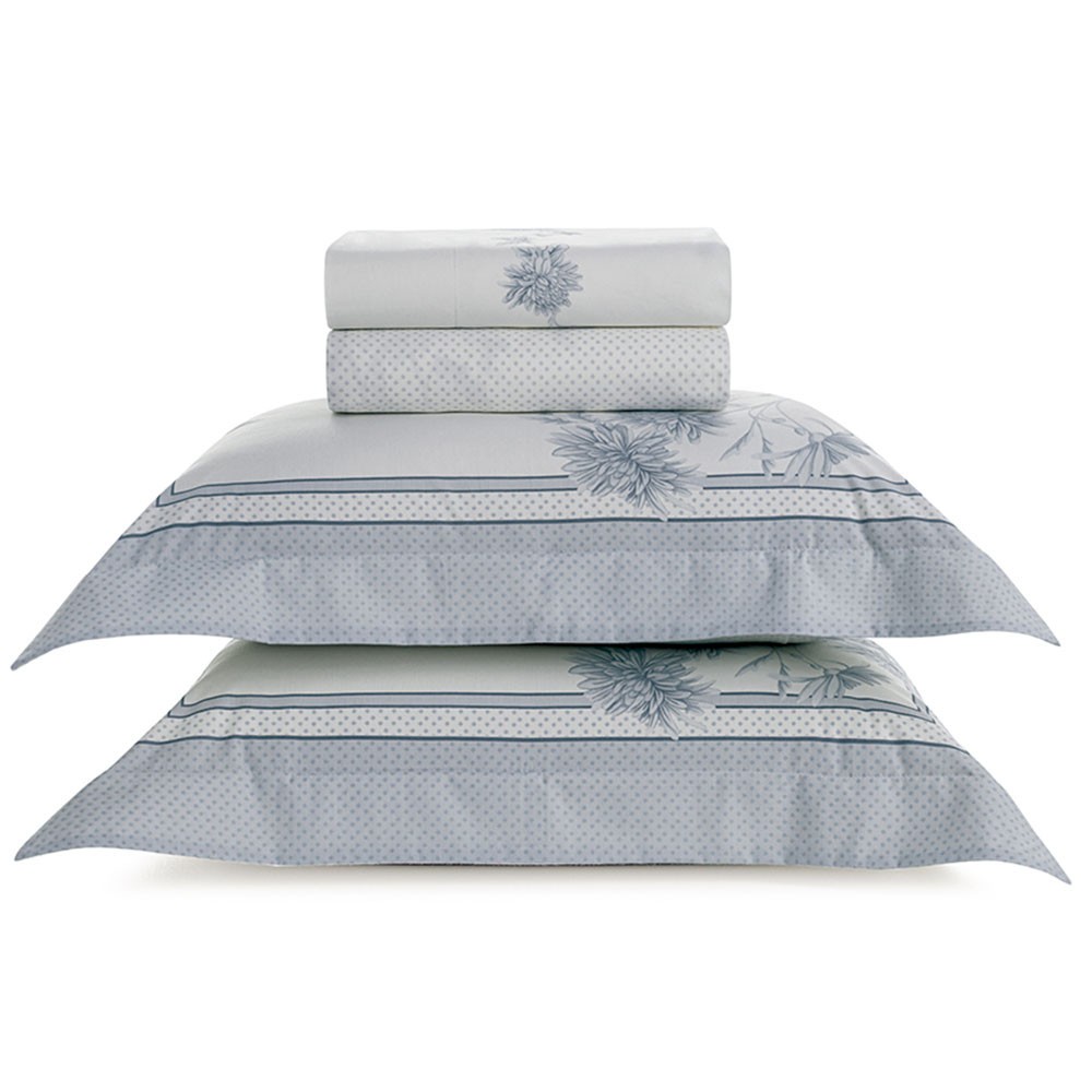 Jogo de Cama Casal em Algodão Percal 200 Fios Karsten em Oferta na Shopee