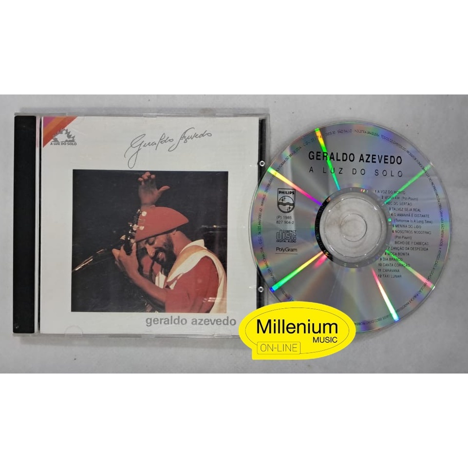 CD Geraldo Azevedo  A Luz Do Solo 1998 Original Gravadora Colecionador Ótimo Estado