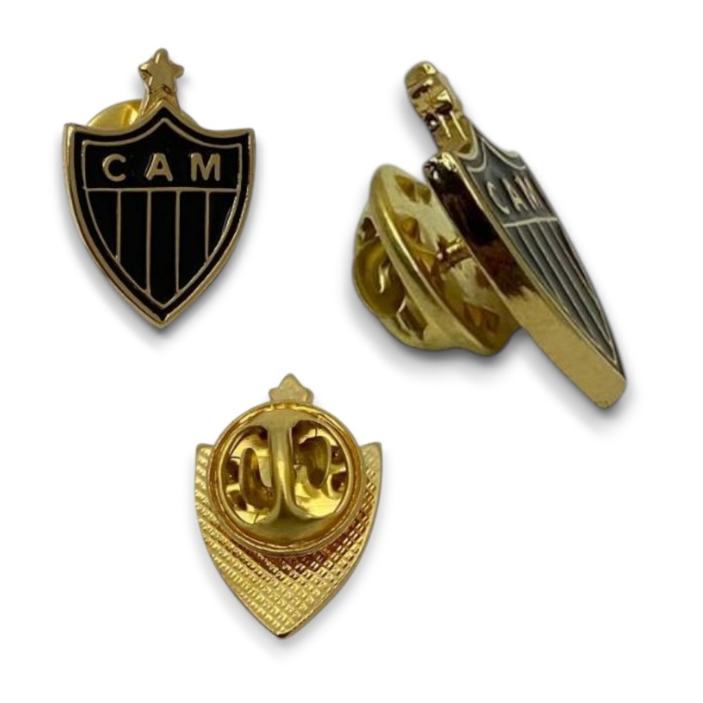 BOTON DOURADO ATLETICO MINEIRO PIN OFICIAL em Oferta na Shopee