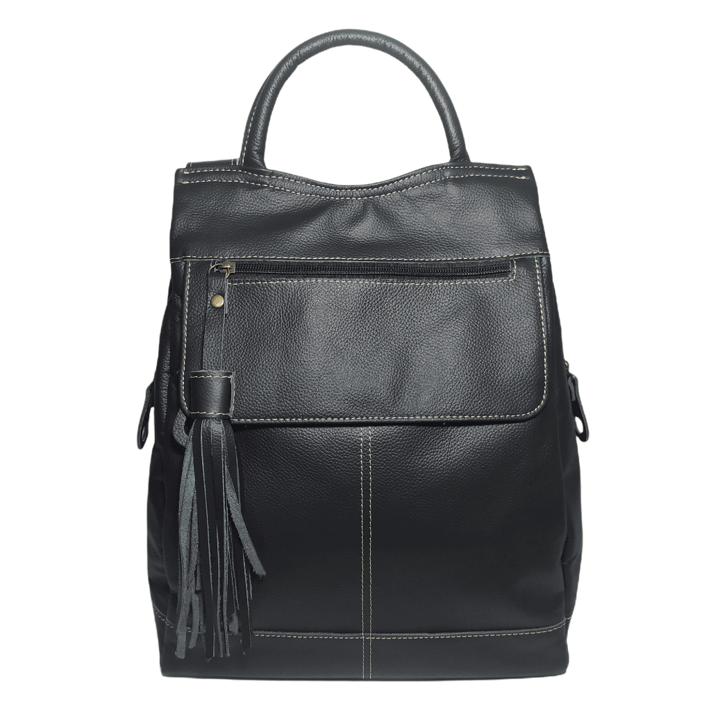 Mochila Bolsa De Couro Legitimo Feminina Anti Furto