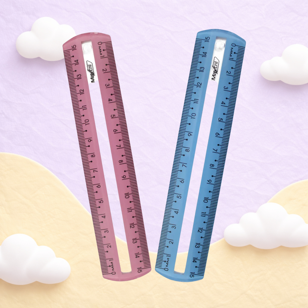 Régua 15cm Guia de Leitura – Maxcril - Unidade e Kits com 2 ou 3 em Oferta na Shopee