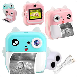 Câmera De Impressão Instantânea Para Crianças Vídeo Fotografia Digital Fotográfica infantil Boy Girls