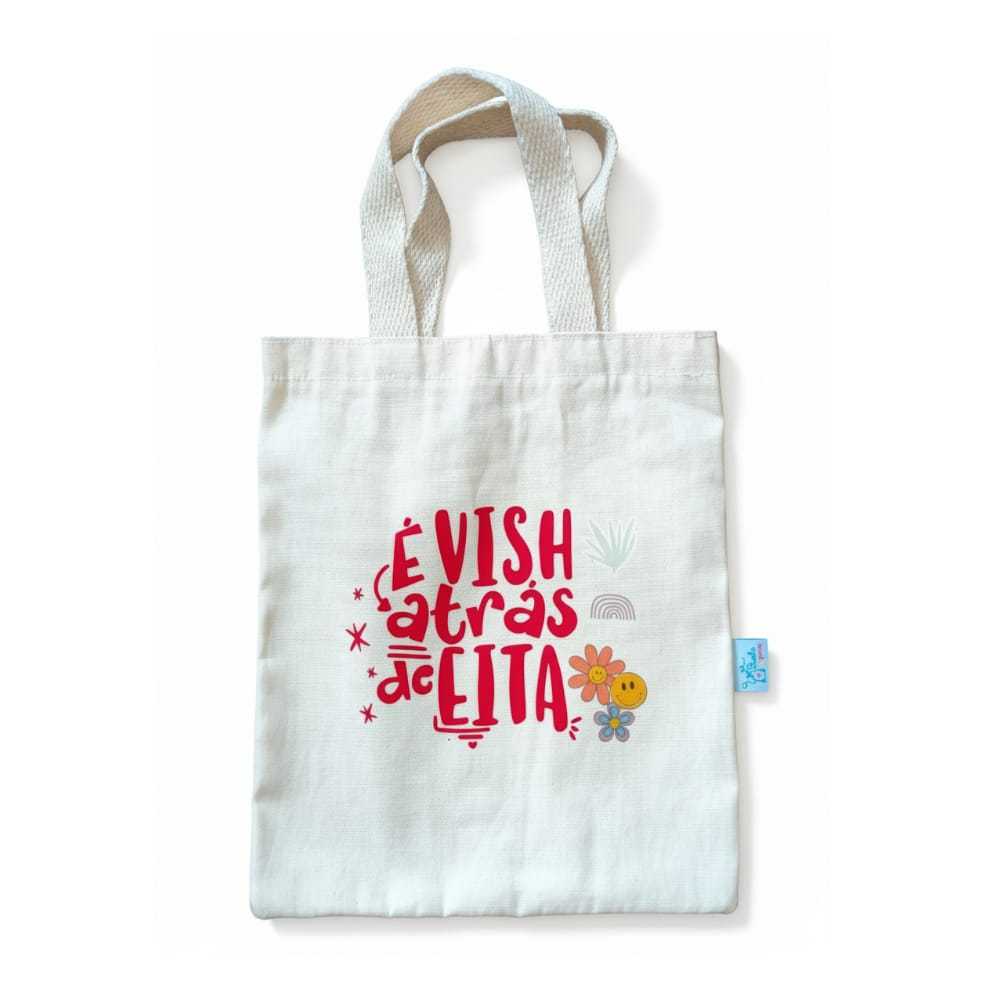 Ecobag, bolsa reutilizável, frase engraçada, algodão, sustentável, Sacola Ecobag Criativa tamanho 20cm X 20cm estampada