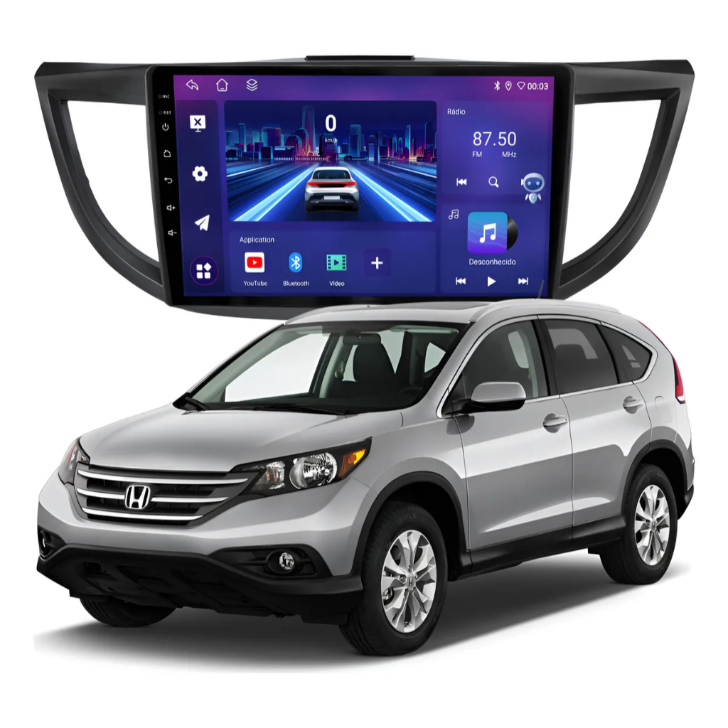 Multimidia 9 Polegadas Honda CRV 2012 Á 2017 Android Carplay 4GB/64GB