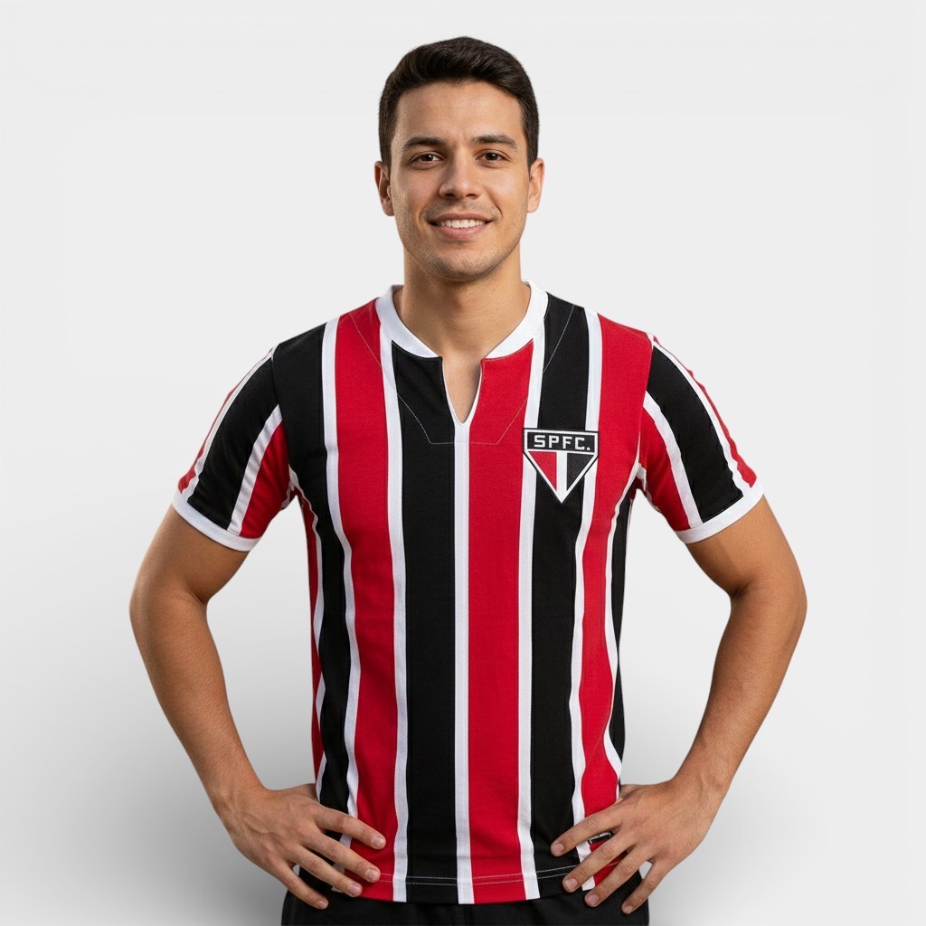 Camisa São Paulo Retrô Mania 1971 Masculina Oficial em Oferta na Shopee