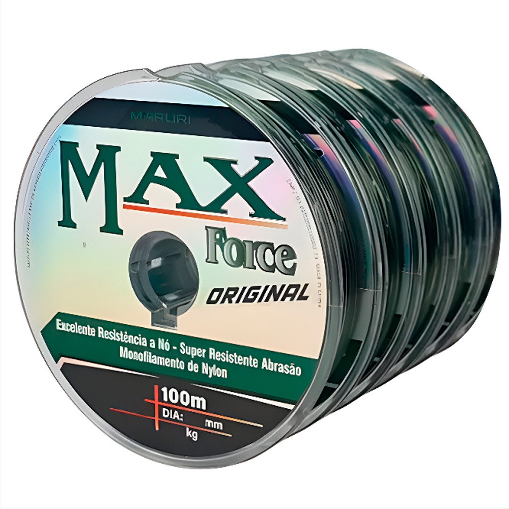 Linha Monofilamento Max Force 500mts - Maruri em Oferta na Shopee