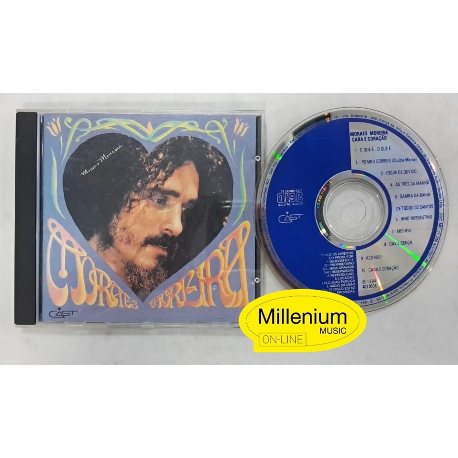 CD Moraes Moreira  Cara E Coração ( Pombo Correio) 1976 Raro Colecionador Ótimo Estado