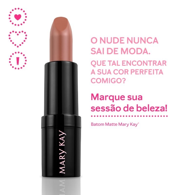 Batom Matte Mary Kay - Nude Passione: Cobertura Uniforme e Longa Duração