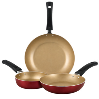 Jogo De Frigideiras 3 Peças 14 18 24Cm Cereja Nacional em Oferta na Shopee