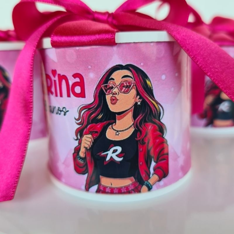 Kit Mini Tubolata Personalizada 5x6 Emilly Vick Lembrancinha Latinha Festa Aniversário Maternidade cha de bebê casamento
