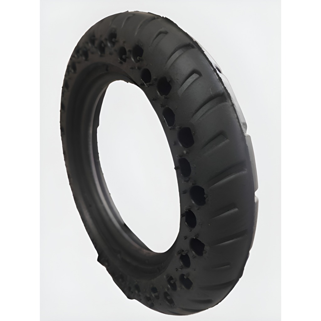 Pneu 14x2,50 Maciço Bike Elétrica - Traseiro Preto, Pneu De Borracha Aro 10, Pneu Borracha preto maciço, macio, sem furo