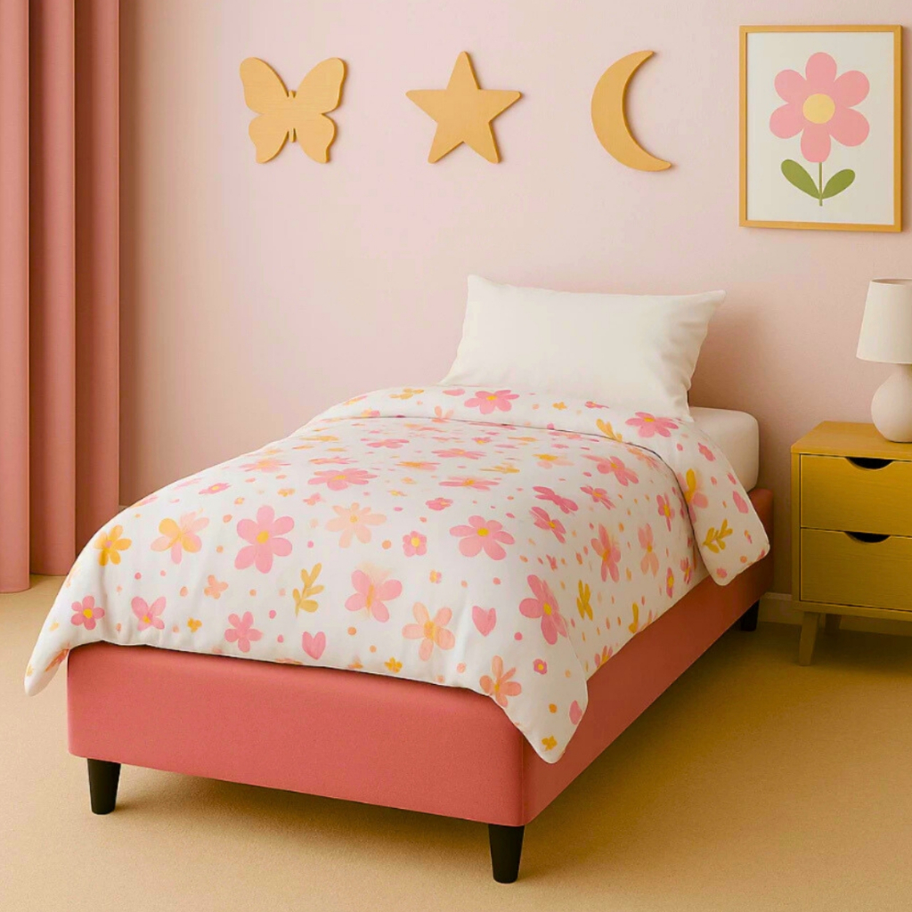 Cama Box Dobravel Infantil Juvenil Solteiro 188x88 Suede Madeira Reforçada Promoção