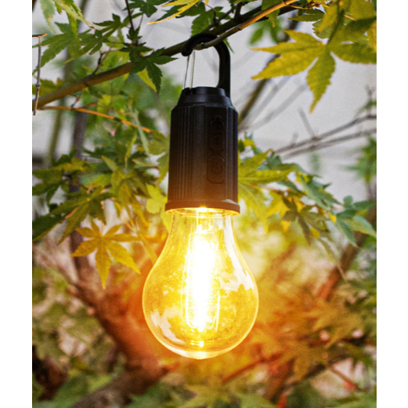 Lâmpada LED Portátil Gancho Recarregável Usb-C Acampamento Luz Emergência COM  Carregamento Solar