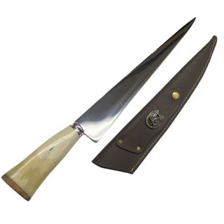 Faca Churrasco Faca Artesanal Afiada JAVALIZEIRA cabo em OSSO NATURAL em Oferta na Shopee