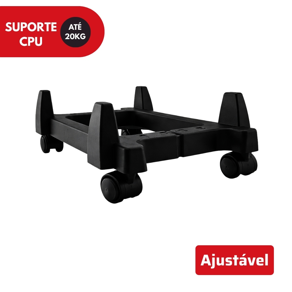 Carrinho Suporte para Cpu Nobreak Gamer com Rodinhas Force Line