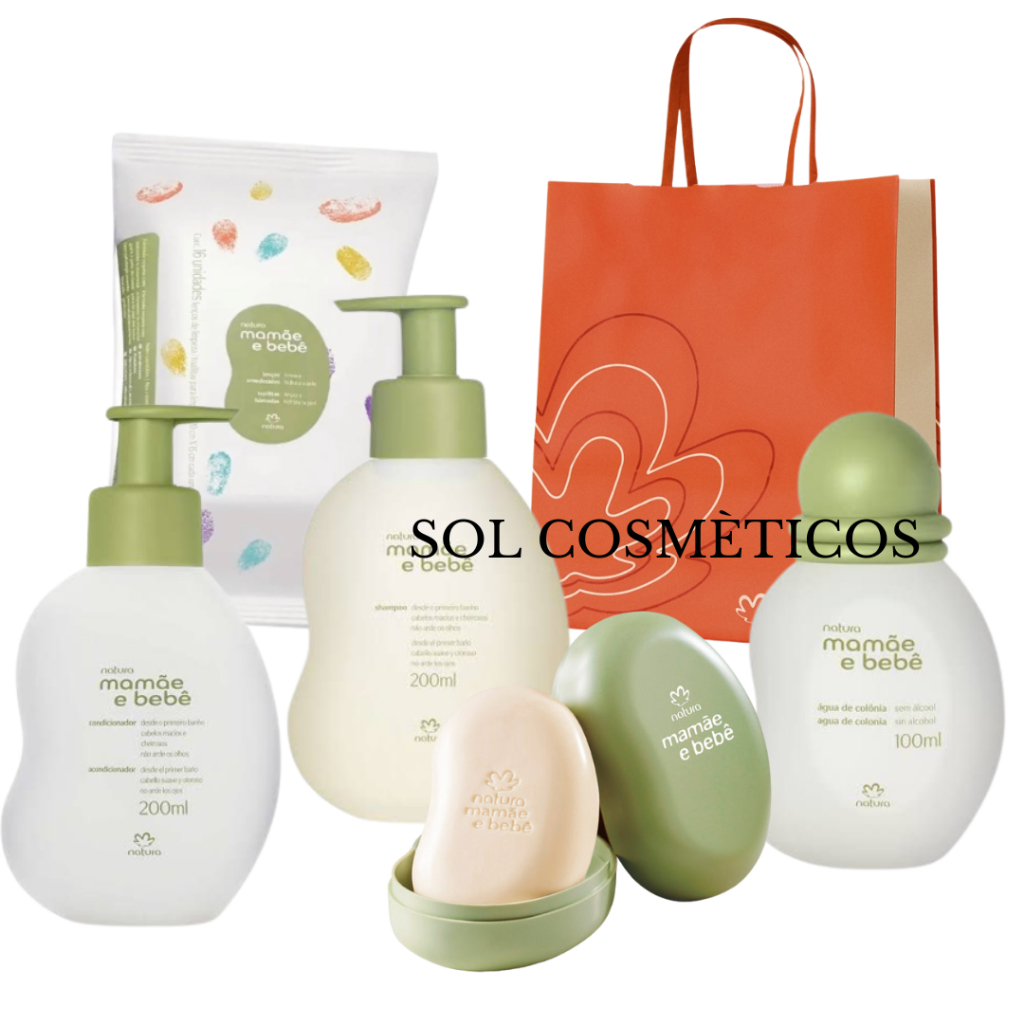 Kit Natura Mamãe e Bebê (5 itens) em Oferta na Shopee