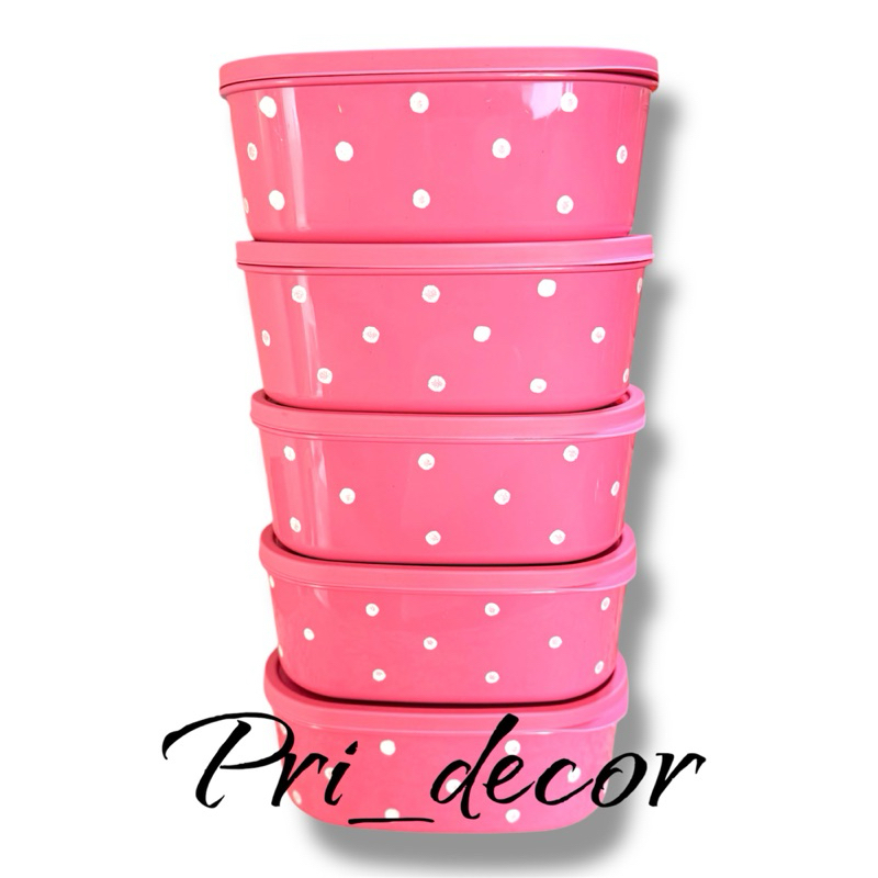 kit  potes 1 litro herméticos bolinhas oval poa marmitas cozinha vasilha poa