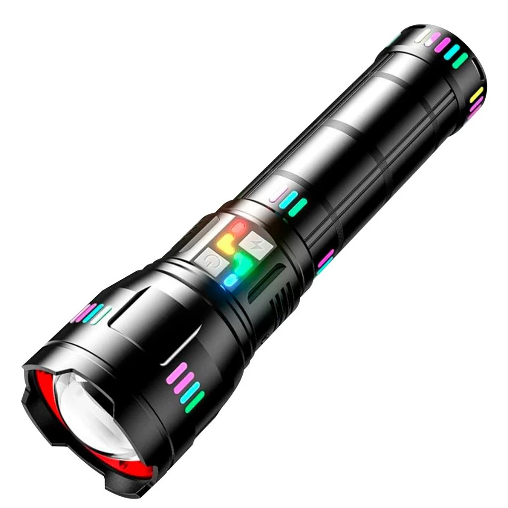 Lanterna Ultra Led Tática Recarregável Canhão De Luz Longo Alcance 6 Km Profissional Camping Segurança Noturna