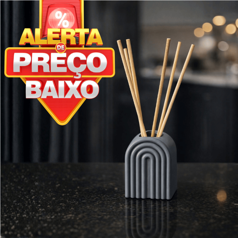 Frasco Difusor de Aromas com 5 Varetas | Aromatizador de Ambiente Decorativo Refil
