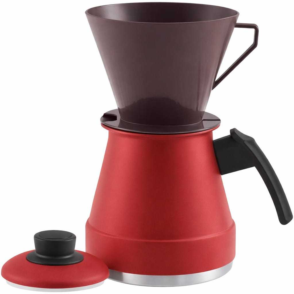 Bule Cafeteira Alumínio Color, Suporte para filtro de Café n° 103 Com Bule Cozinha