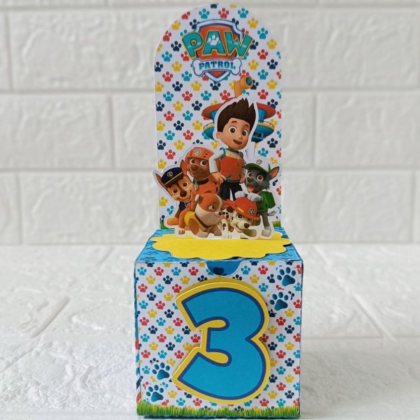 Caixa Cenario Patrulha Canina | Personalizados | Lembrancinhas | Festa infantil | Aniversário