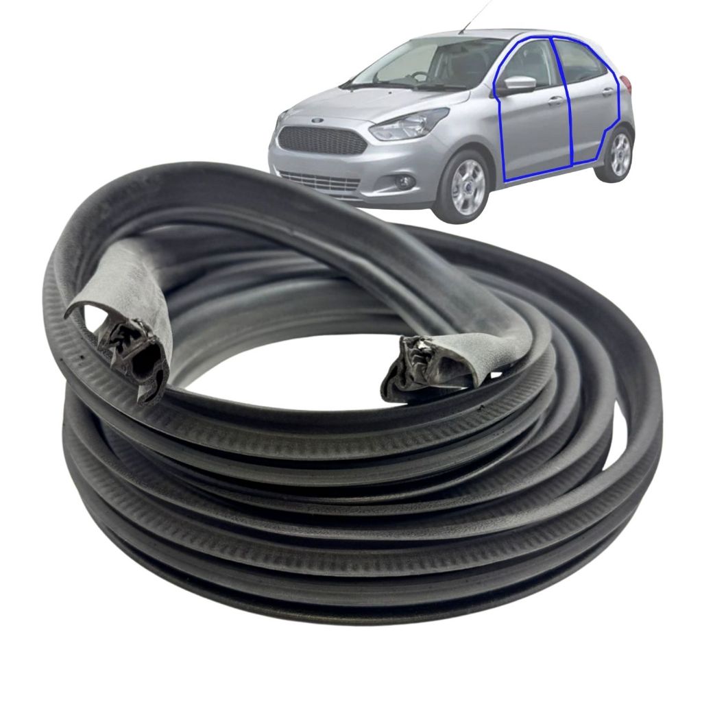Borracha Vedação guarnição Porta novo Ford Ka 2015 a 2021 Dianteira ou Traseira em Oferta na Shopee