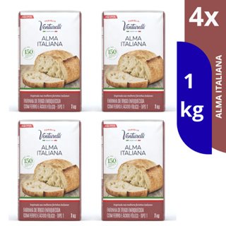 kit Farinha De Trigo Venturelli Alma Italiana 1kg em Oferta na Shopee