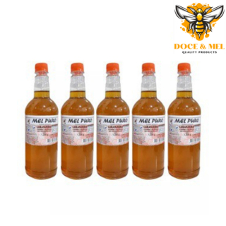 Promoção Kit 5 Mel 100% Puro Florada Laranjeira 1,3kg Doce&Mel