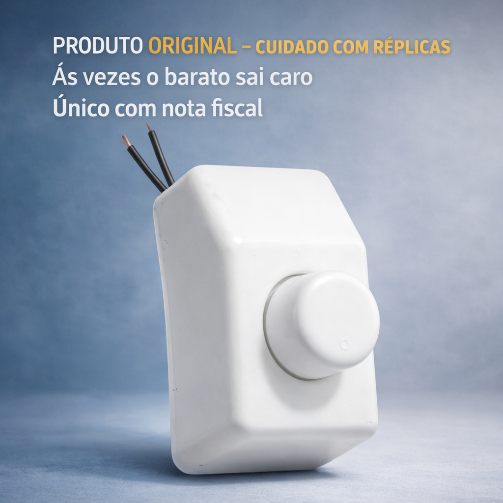 Chave Dimmer Controle Externo Ventilador Teto Parede com função Liga Desliga Controle de Velocidade
