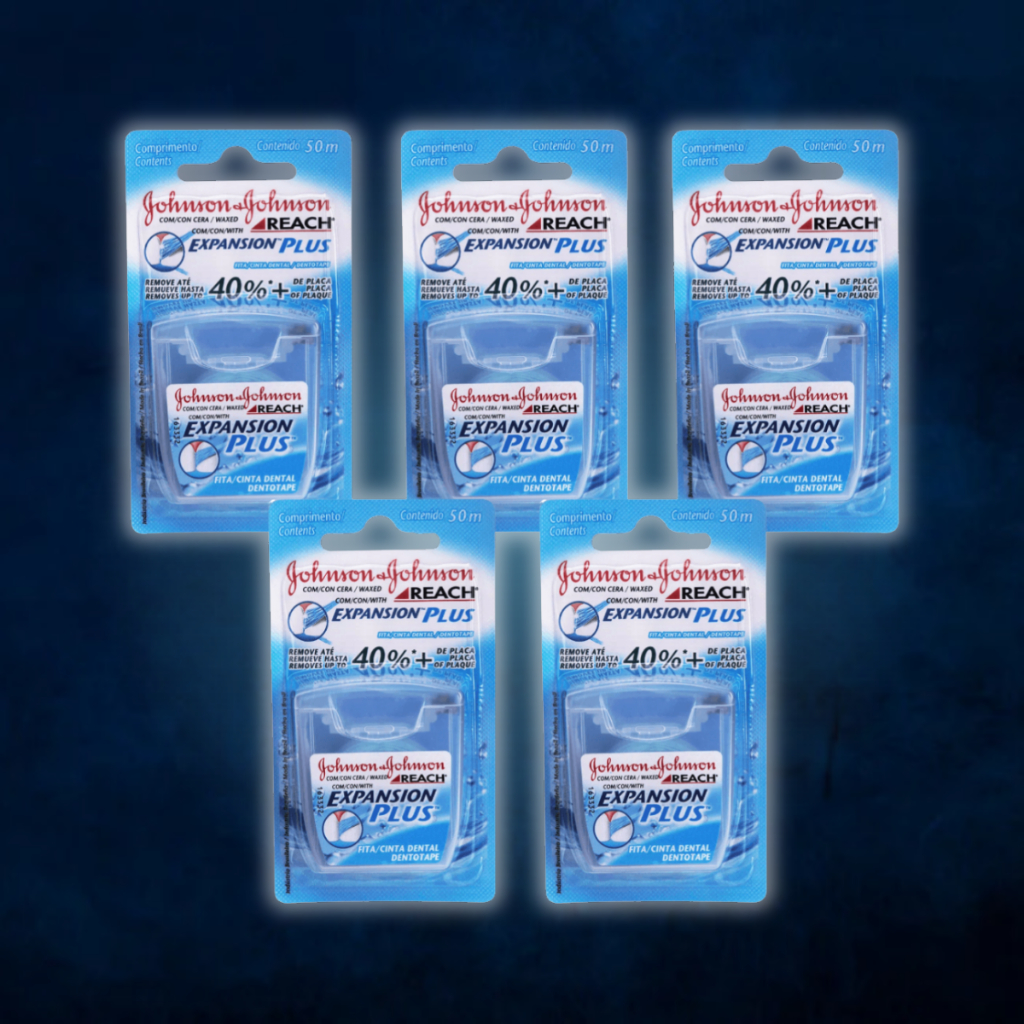 Kit Com 5 Fita Dental Johnson'S Expansion Plus 50m - Reach