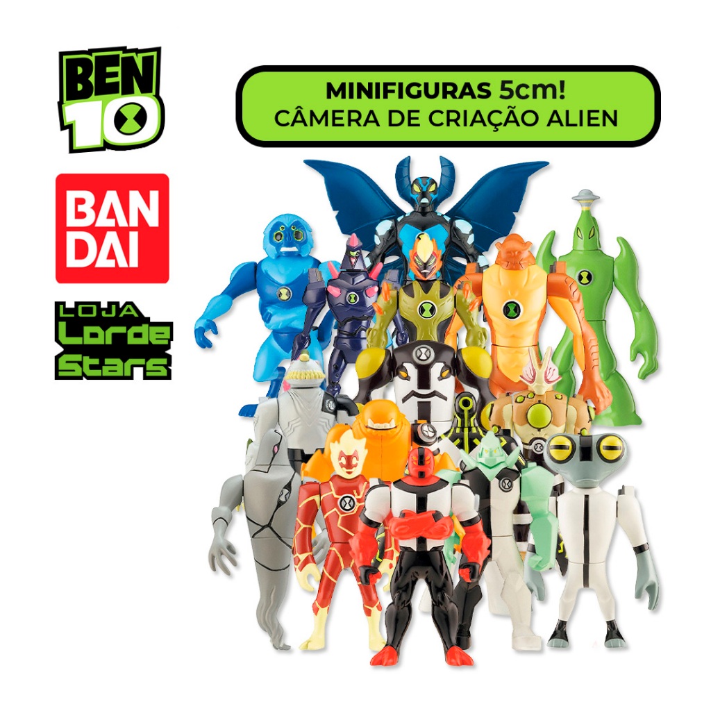 Mini Bonecos Ben 10 Câmara de Criação Alien - Original Bandai