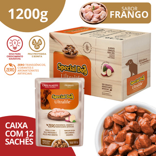 Caixa Sachê Filhotes Sabor Frango 100g - Special Dog Ultralife em Oferta na Shopee