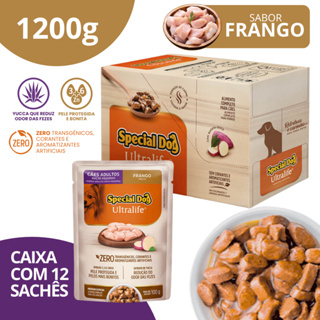 Caixa Sachê Adultos Raças Pequenas Sabor Frango 100g - Special Dog Ultralife em Oferta na Shopee